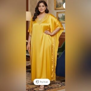 Yellow Embroidered Dress